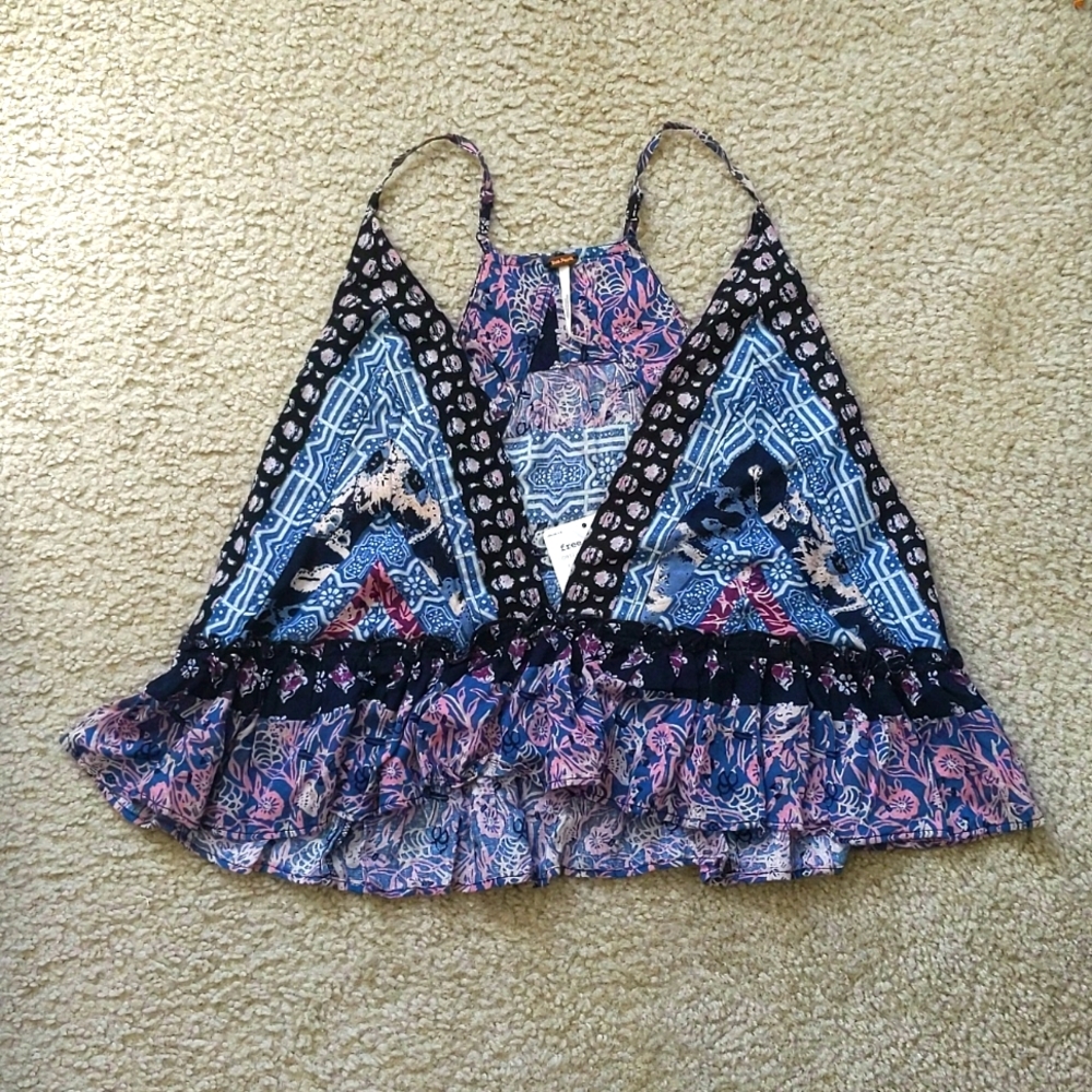 Free People - Brighter Than Sunshine Printed Tank
